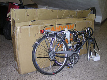 Demoliertes Fahrrad